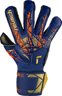 Reusch Attrakt Gold X Evolution 5470964 4411 blue orange front